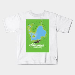 Chiemsee German lake map Kids T-Shirt